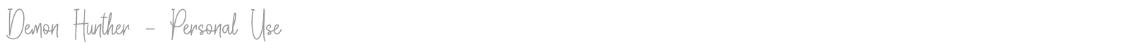 Demon Hunther font preview